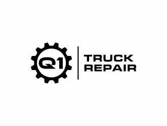 Q1 Truck Repair logo design by santrie