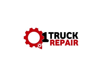 Q1 Truck Repair logo design by BODZ