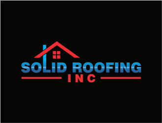 Solid Roofing Inc. logo design by up2date