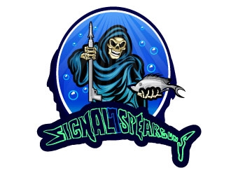 Signal 7 spearguns logo design by Suvendu