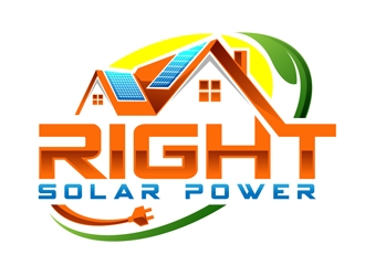 Right Solar Power logo design by DreamLogoDesign