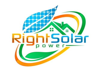 Right Solar Power logo design by DreamLogoDesign