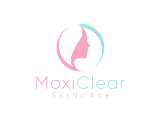 MoxiClear Skincare logo design by pakNton