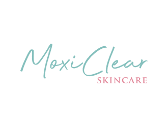 MoxiClear Skincare logo design by lexipej