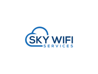 Sky Wifi Services logo design by RIANW