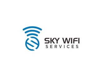Sky Wifi Services logo design by Great_choice