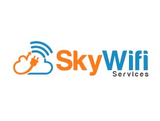 Sky Wifi Services logo design by shravya