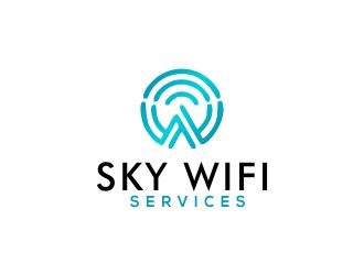 Sky Wifi Services logo design by mrdesign