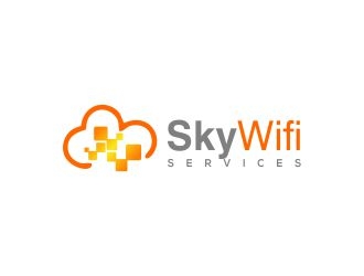 Sky Wifi Services logo design by mrdesign