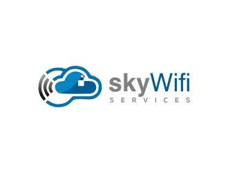 Sky Wifi Services logo design by mrdesign