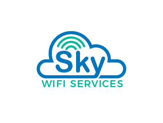 Sky Wifi Services logo design by justin_ezra