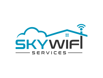 Sky Wifi Services logo design by creator_studios