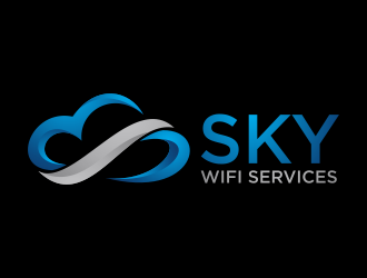 Sky Wifi Services logo design by eagerly