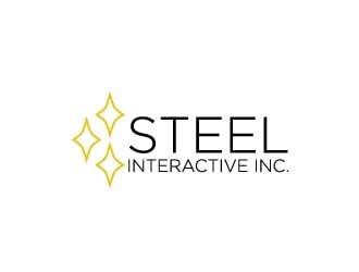 Steel Interactive Inc. logo design by my!dea