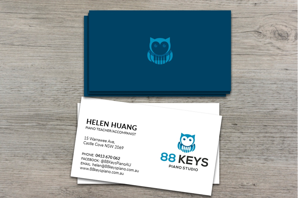 88 Keys Piano Studio logo design by jhunior