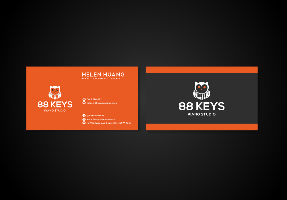 88 Keys Piano Studio logo design by Dhieko