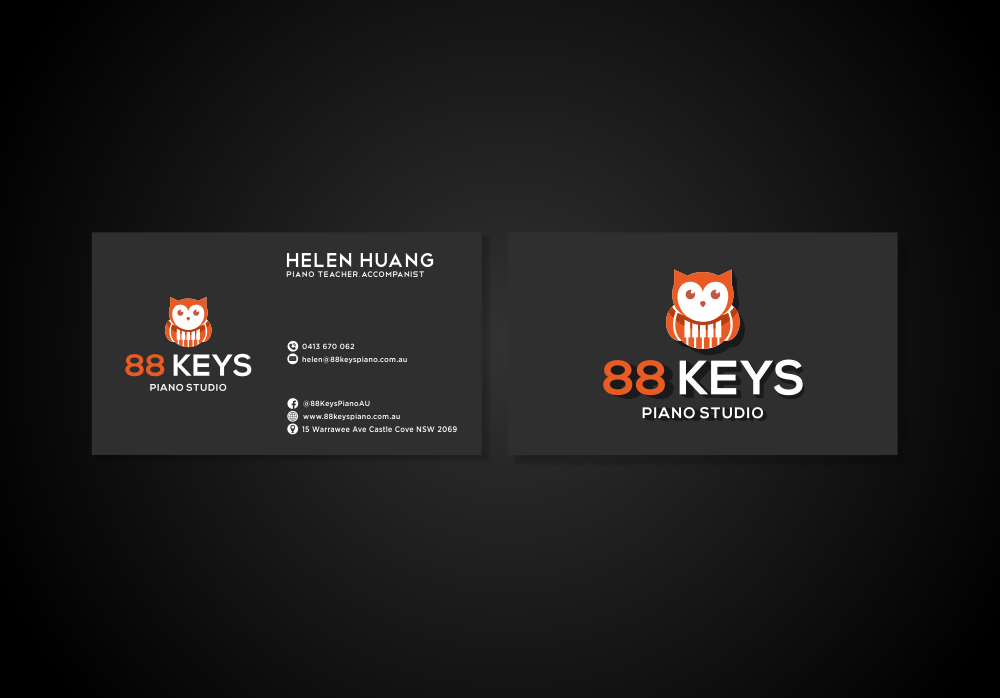 88 Keys Piano Studio logo design by Dhieko