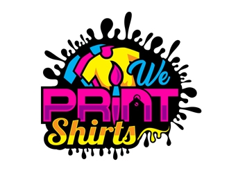We Print Shirts logo design by DreamLogoDesign