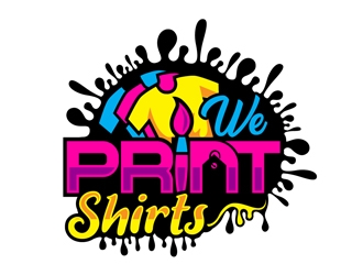 We Print Shirts logo design by DreamLogoDesign