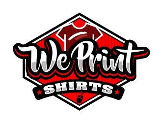 We Print Shirts logo design by DreamLogoDesign
