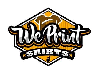 We Print Shirts logo design by DreamLogoDesign