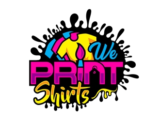 We Print Shirts logo design by DreamLogoDesign