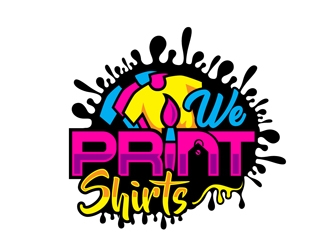 We Print Shirts logo design by DreamLogoDesign