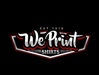 We Print Shirts logo design by DreamLogoDesign