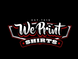 We Print Shirts logo design by DreamLogoDesign