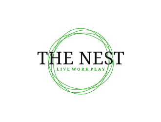 The Nest | Live Work Play logo design by ndaru