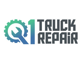 Q1 Truck Repair logo design by frontrunner
