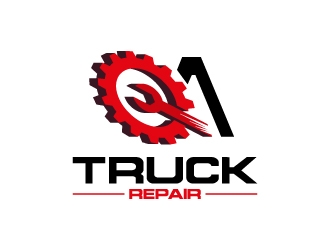 Q1 Truck Repair logo design by MUSANG