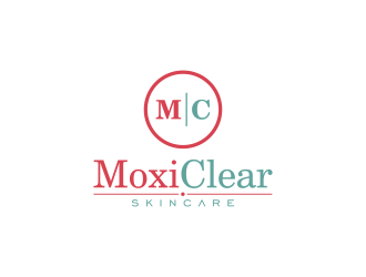 MoxiClear Skincare logo design by semar