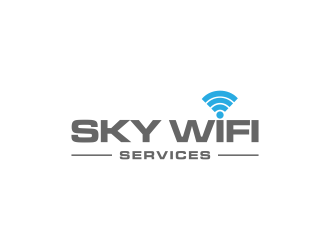 Sky Wifi Services logo design by haidar