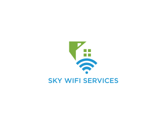 Sky Wifi Services logo design by logitec
