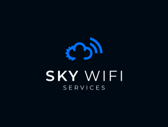 Sky Wifi Services logo design by violin