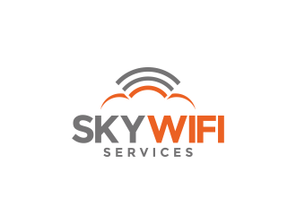 Sky Wifi Services logo design by semar