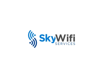 Sky Wifi Services logo design by CreativeKiller