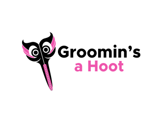 Groomins A Hoot LLC logo design by nandoxraf