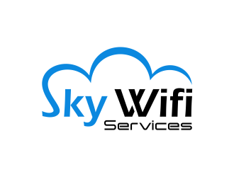 Sky Wifi Services logo design by nandoxraf