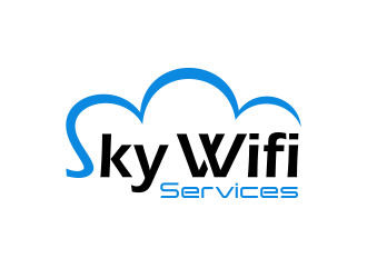 Sky Wifi Services logo design by nandoxraf