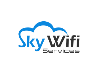 Sky Wifi Services logo design by nandoxraf