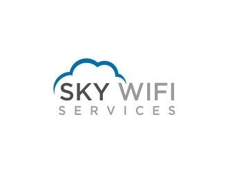 Sky Wifi Services logo design by dibyo