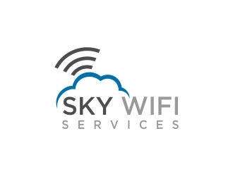 Sky Wifi Services logo design by dibyo