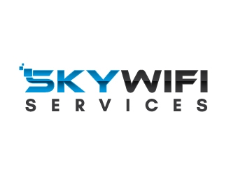 Sky Wifi Services logo design by JudynGraff
