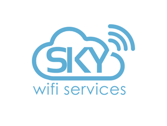 Sky Wifi Services logo design by kunejo