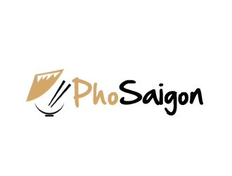 Pho Saigon  logo design by ElonStark
