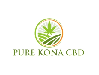 Pure Kona CBD logo design by ElonStark