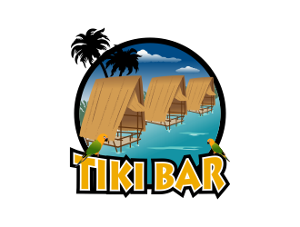 Tiki Bar logo design by Kruger