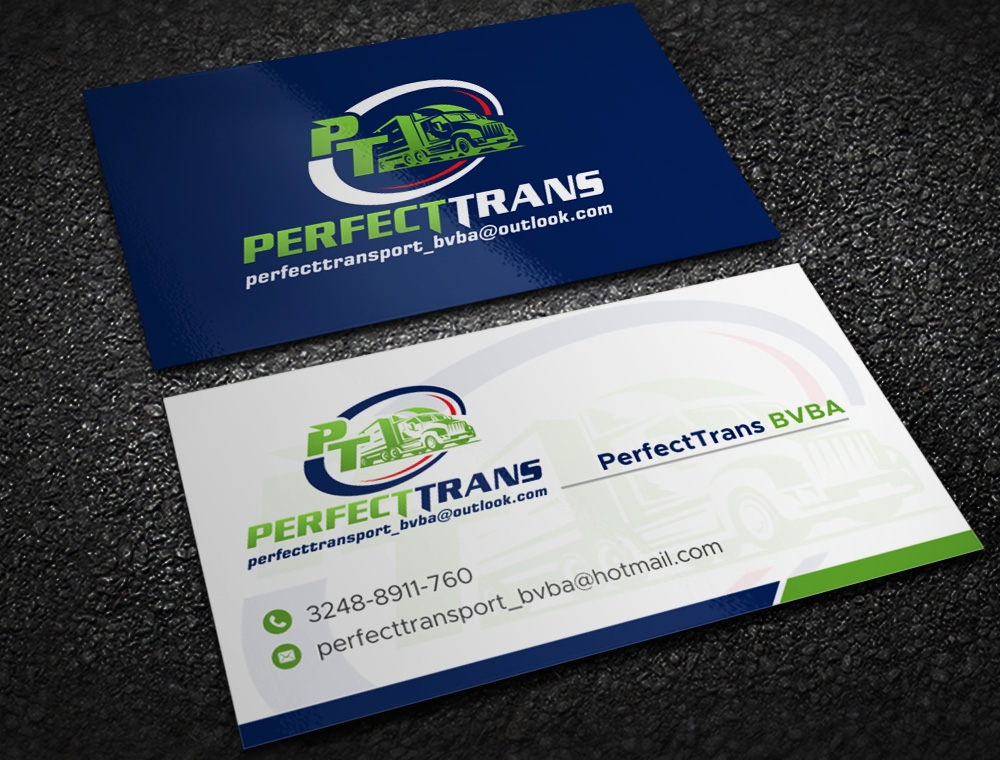 PerfectTrans BVBA logo design by Kindo